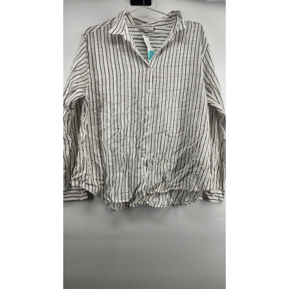 Pale Sky Women's XXL Off White Catalina Button Down Shirt NWT